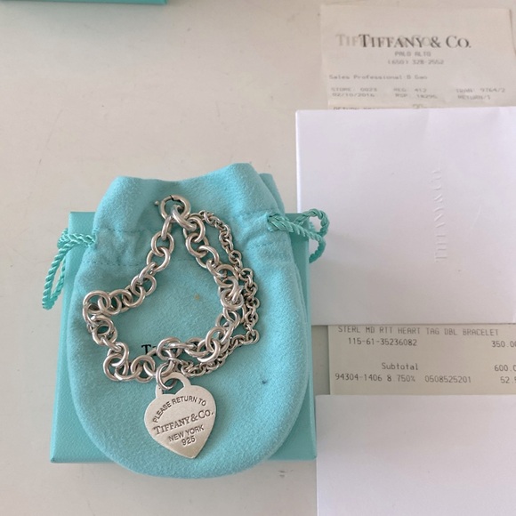 Tiffany & Co. Jewelry - Return to Tiffany Heart Tag double bracelet